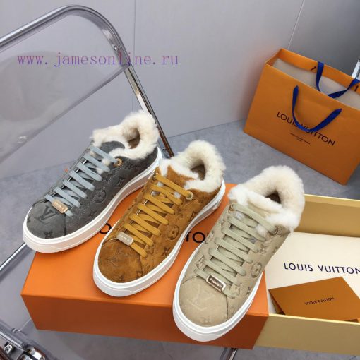 Louis Vuitton LV wool thick soled sports shoesThe new autumn and winter collection features qq7oq38f