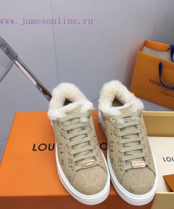 Louis Vuitton LV wool thick soled sports shoesThe new autumn and winter collection features uphpvih3