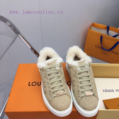 Louis Vuitton LV wool thick soled sports shoesThe new autumn and winter collection features uphpvih3
