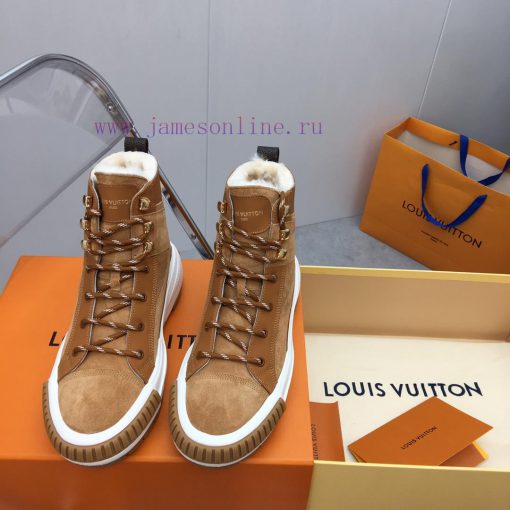 Louis Vuitton LV wool thick soled sports shoesThe latest color scheme of Velcro is super warsp4k0oqe - Image 2