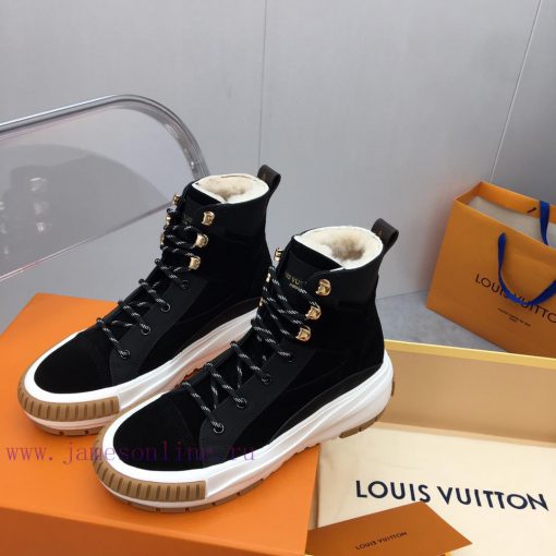 Louis Vuitton LV wool thick soled sports shoesThe latest color scheme of Velcro is super warzf1si1q5 - Image 3