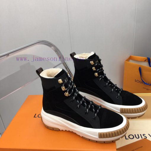 Louis Vuitton LV wool thick soled sports shoesThe latest color scheme of Velcro is super warzf1si1q5 - Image 4