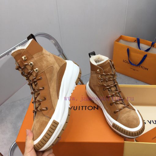 Louis Vuitton LV wool thick soled sports shoesThe latest color scheme of Velcro is super warsp4k0oqe - Image 5