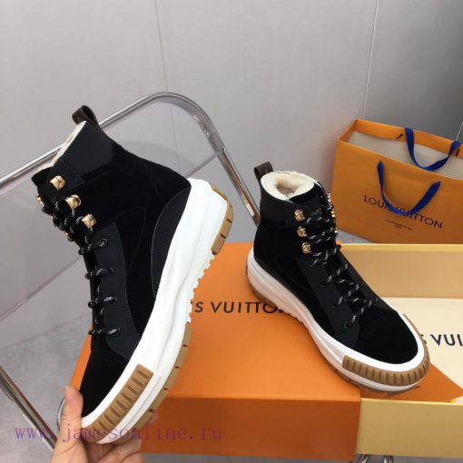 Louis Vuitton LV wool thick soled sports shoesThe latest color scheme of Velcro is super warzf1si1q5 - Image 6
