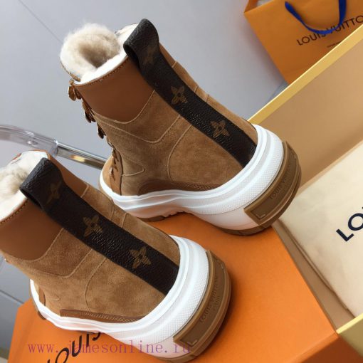 Louis Vuitton LV wool thick soled sports shoesThe latest color scheme of Velcro is super warsp4k0oqe - Image 8