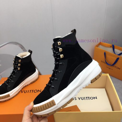 Louis Vuitton LV wool thick soled sports shoesThe latest color scheme of Velcro is super warzf1si1q5 - Image 8