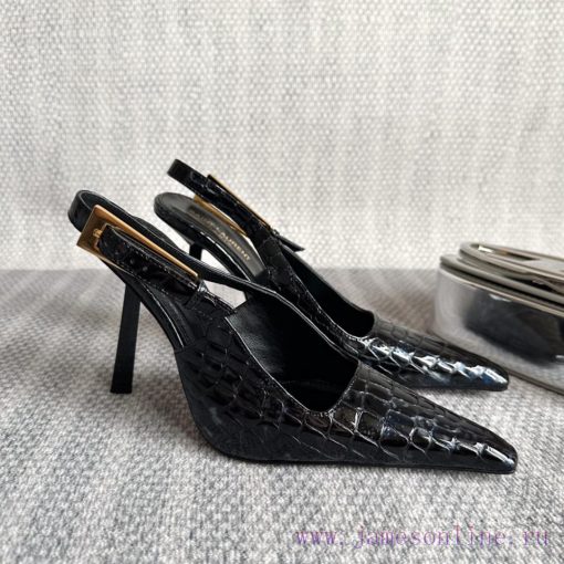 'SAINT LAUREN *' brand new high heels for fashion shows, with a new shoe design and Saint Laf9ilk3r8 - Image 4