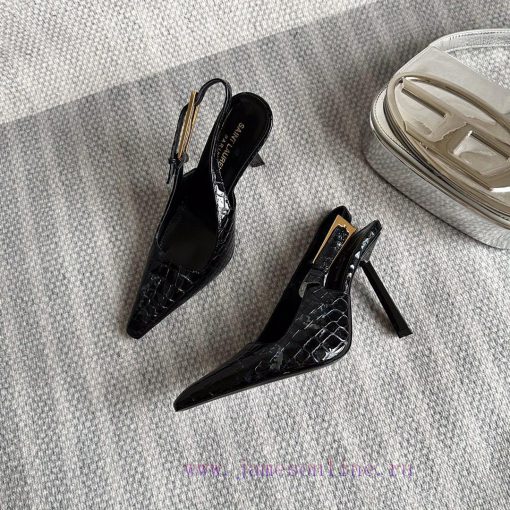 'SAINT LAUREN *' brand new high heels for fashion shows, with a new shoe design and Saint Laf9ilk3r8 - Image 5