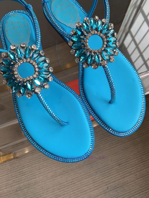 Ren Caovell's new rhinestone sunflower clip toe sandals always exude a fairy like aura. The e0s3jfim - Image 6