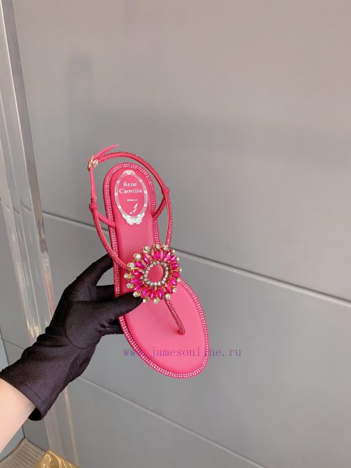 Ren Caovell's new rhinestone sunflower clip toe sandals always exude a fairy like aura. The 99fex03h - Image 5