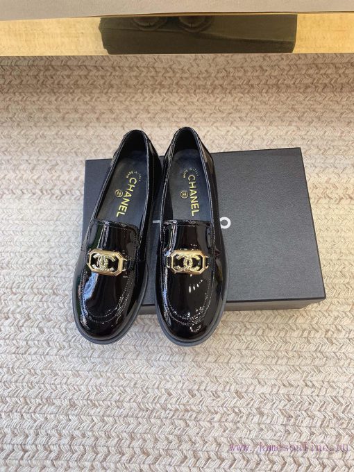 Chanel SS23 new loafer series double C-button flat bottomed loafersOriginal Last Set, Top Qutyg8eq56