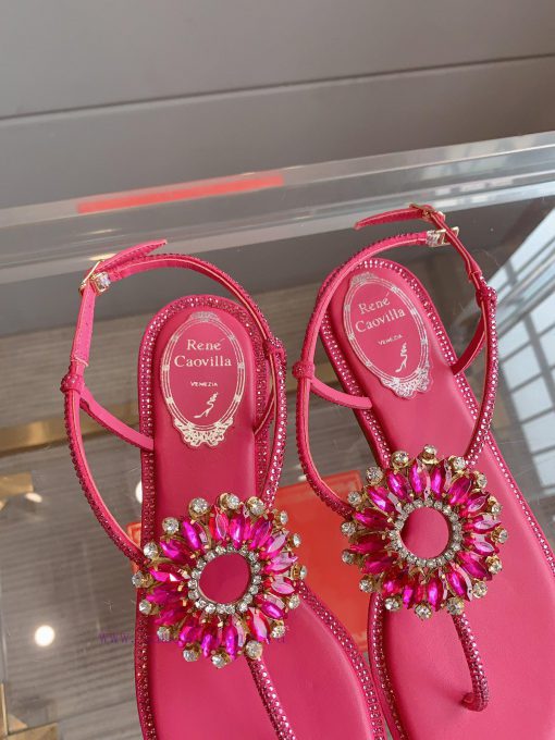 Ren Caovell's new rhinestone sunflower clip toe sandals always exude a fairy like aura. The 99fex03h - Image 7