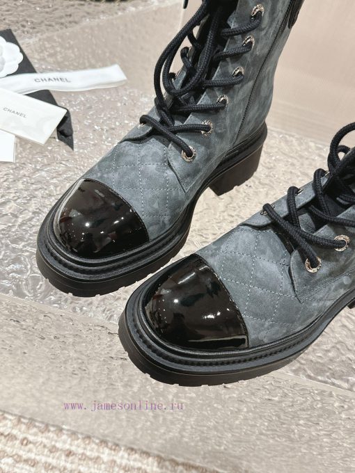 Spot sale𝐂𝐡 * 𝐧𝐞𝐥 23 Top selling productAuthentic gradeEmbroidered thick soled short boots w347p8lgj - Image 7