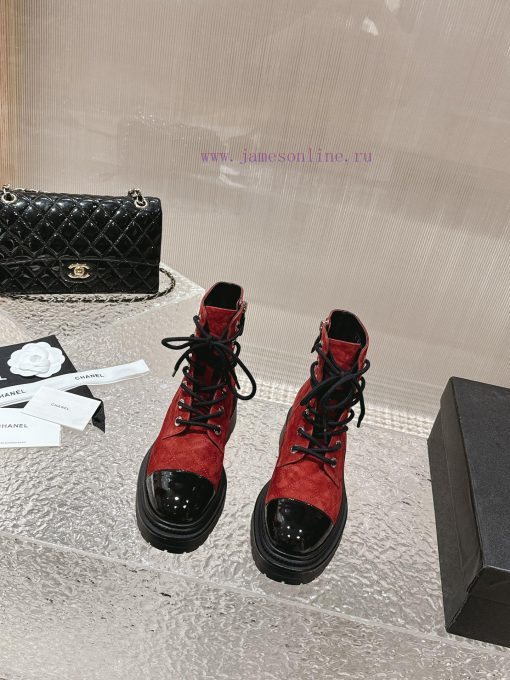 Spot sale𝐂𝐡 * 𝐧𝐞𝐥 23 Top selling productAuthentic gradeEmbroidered thick soled short boots wkxq9u1gq
