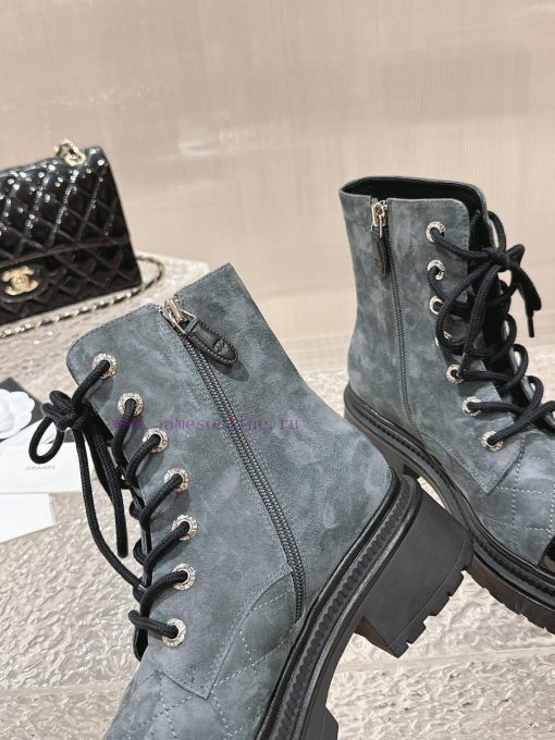 Spot sale𝐂𝐡 * 𝐧𝐞𝐥 23 Top selling productAuthentic gradeEmbroidered thick soled short boots w347p8lgj - Image 9