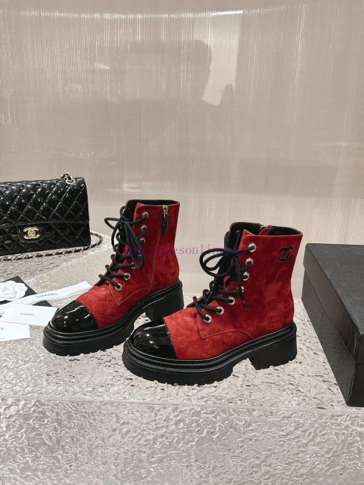 Spot sale𝐂𝐡 * 𝐧𝐞𝐥 23 Top selling productAuthentic gradeEmbroidered thick soled short boots wkxq9u1gq - Image 3