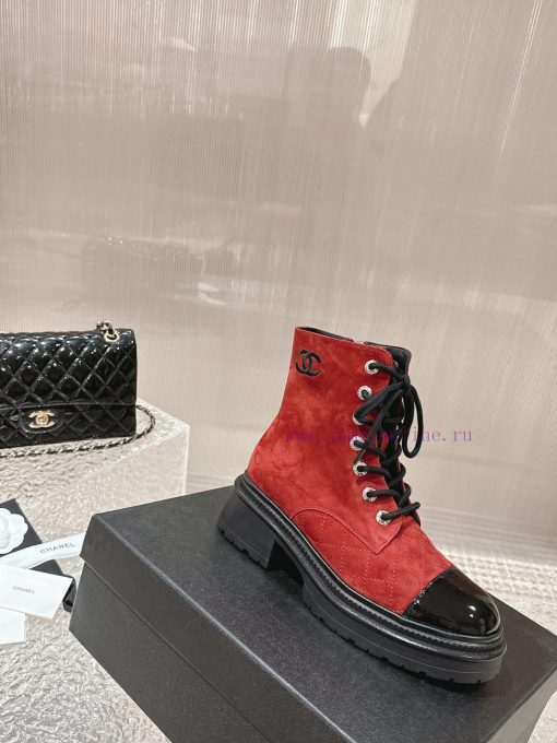 Spot sale𝐂𝐡 * 𝐧𝐞𝐥 23 Top selling productAuthentic gradeEmbroidered thick soled short boots wkxq9u1gq - Image 6