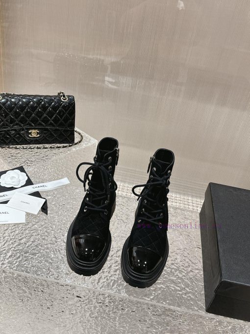 Spot sale𝐂𝐡 * 𝐧𝐞𝐥 23 Top selling productAuthentic gradeEmbroidered thick soled short boots w71pfv7i4 - Image 2