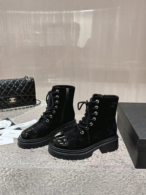 Spot sale𝐂𝐡 * 𝐧𝐞𝐥 23 Top selling productAuthentic gradeEmbroidered thick soled short boots w71pfv7i4 - Image 3