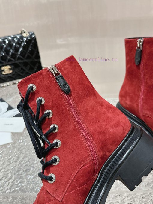 Spot sale𝐂𝐡 * 𝐧𝐞𝐥 23 Top selling productAuthentic gradeEmbroidered thick soled short boots wkxq9u1gq - Image 9