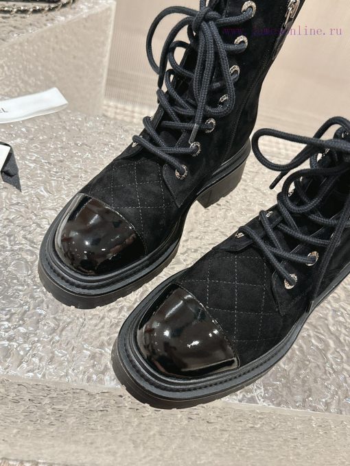Spot sale𝐂𝐡 * 𝐧𝐞𝐥 23 Top selling productAuthentic gradeEmbroidered thick soled short boots w71pfv7i4 - Image 8