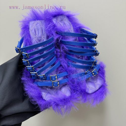BURBERRY new wool mop heelLong fluffy sheepskin sandals,Upper decoration sheepskin buckle st6vr8wbpx - Image 8