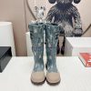 Top tierChanel Chanel 2023 vs Autumn/Winter New Boot CollectionRound toe thick soled bootsThqdjft6hn