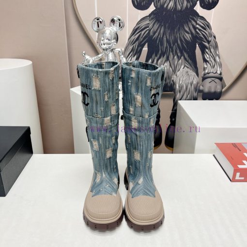 Top tierChanel Chanel 2023 vs Autumn/Winter New Boot CollectionRound toe thick soled bootsThqdjft6hn