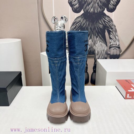Top tierChanel Chanel 2023 vs Autumn/Winter New Boot CollectionRound toe thick soled bootsThyjxq2hr7 - Image 2