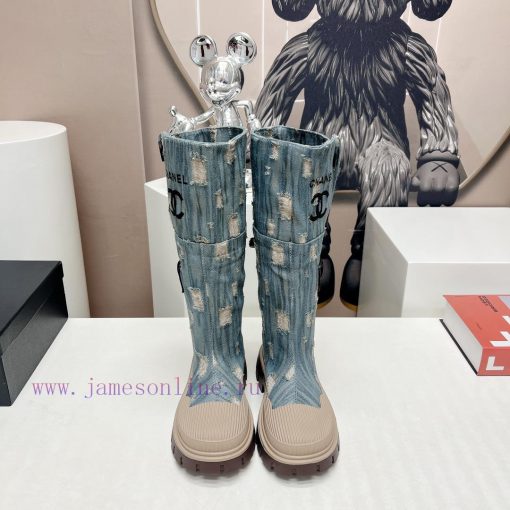 Top tierChanel Chanel 2023 vs Autumn/Winter New Boot CollectionRound toe thick soled bootsThqdjft6hn - Image 2