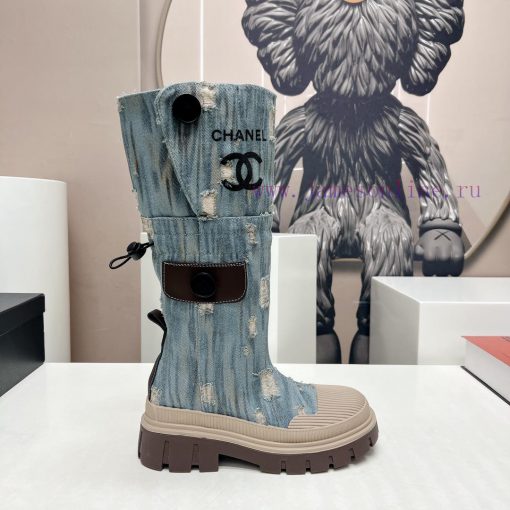 Top tierChanel Chanel 2023 vs Autumn/Winter New Boot CollectionRound toe thick soled bootsThqdjft6hn - Image 6