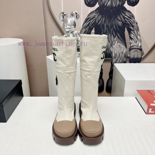 Top tierChanel Chanel 2023 vs Autumn/Winter New Boot CollectionRound toe thick soled bootsTh9m9xoqua