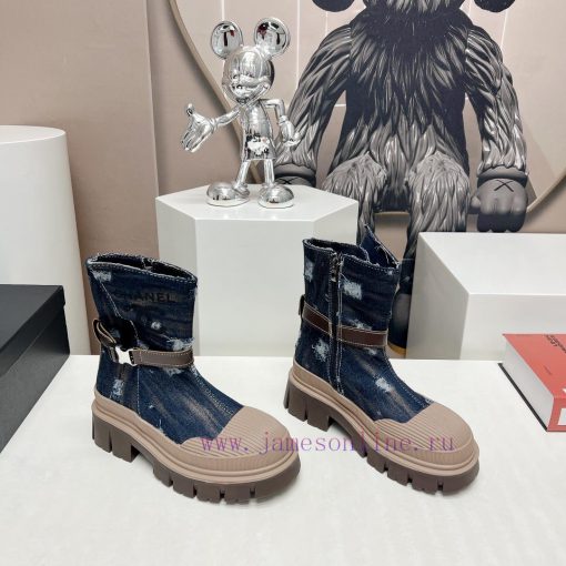 Top tierChanel Chanel 2023 vs Autumn/Winter New Boot CollectionRound toe thick soled short b8a7qzowr - Image 3