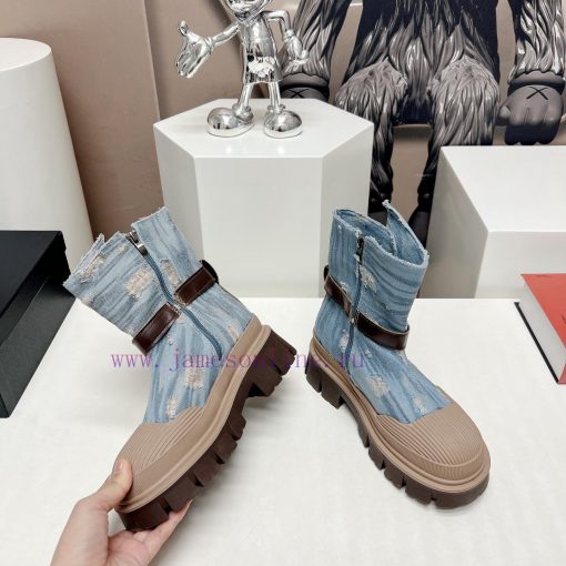 Top tierChanel Chanel 2023 vs Autumn/Winter New Boot CollectionRound toe thick soled short bi59qei8g - Image 5