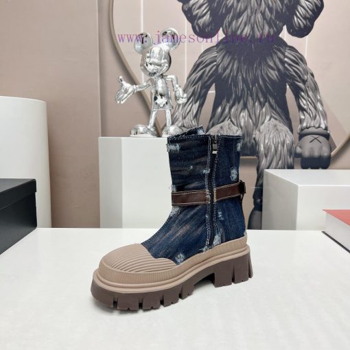 Top tierChanel Chanel 2023 vs Autumn/Winter New Boot CollectionRound toe thick soled short b8a7qzowr - Image 7