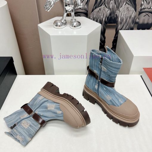 Top tierChanel Chanel 2023 vs Autumn/Winter New Boot CollectionRound toe thick soled short bi59qei8g - Image 8
