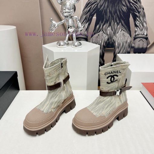 Top tierChanel Chanel 2023 vs Autumn/Winter New Boot CollectionRound toe thick soled short bd47155hh - Image 4