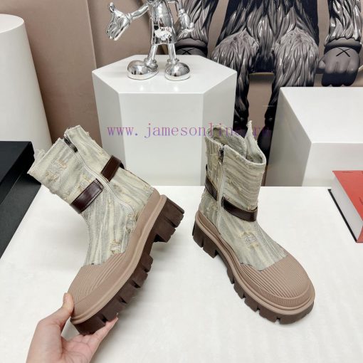 Top tierChanel Chanel 2023 vs Autumn/Winter New Boot CollectionRound toe thick soled short bd47155hh - Image 5