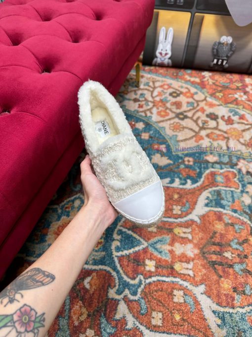️  CHANEL 2023 Autumn/Winter New Fisherman's Shoes Top End Inner Footrests Made of Original adj37qch - Image 3