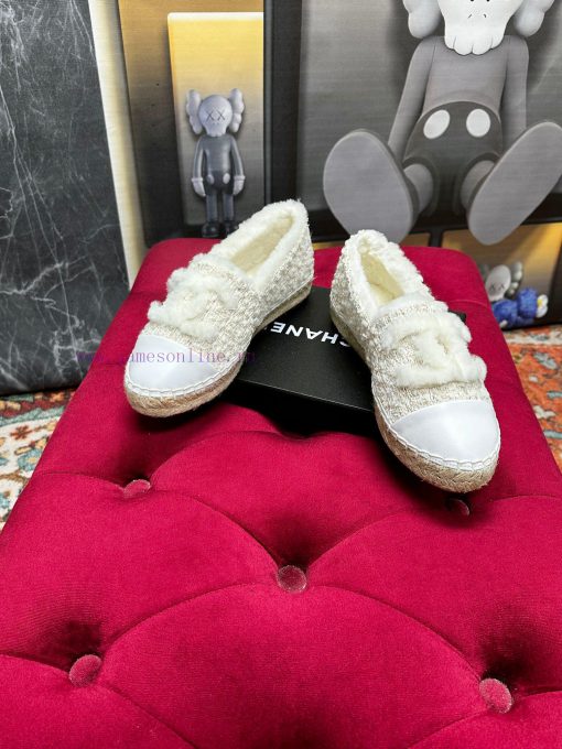 ️  CHANEL 2023 Autumn/Winter New Fisherman's Shoes Top End Inner Footrests Made of Original adj37qch - Image 4