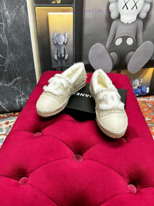 ️  CHANEL 2023 Autumn/Winter New Fisherman's Shoes Top End Inner Footrests Made of Original wkj64lq9 - Image 4