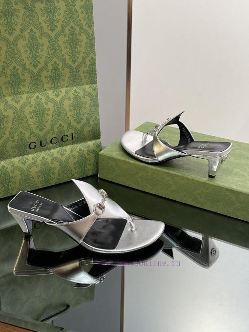 2023 GuCci New Product: Interlocking GG Conical Square Heel Slippers, Small Square Head, Midfnzsyy2p - Image 5