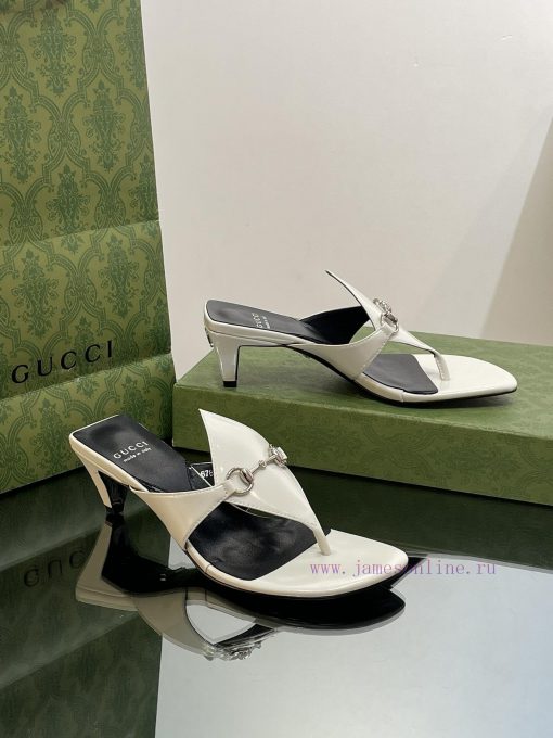 2023 GuCci New Product: Interlocking GG Conical Square Heel Slippers, Small Square Head, Midp14dpdjp - Image 2