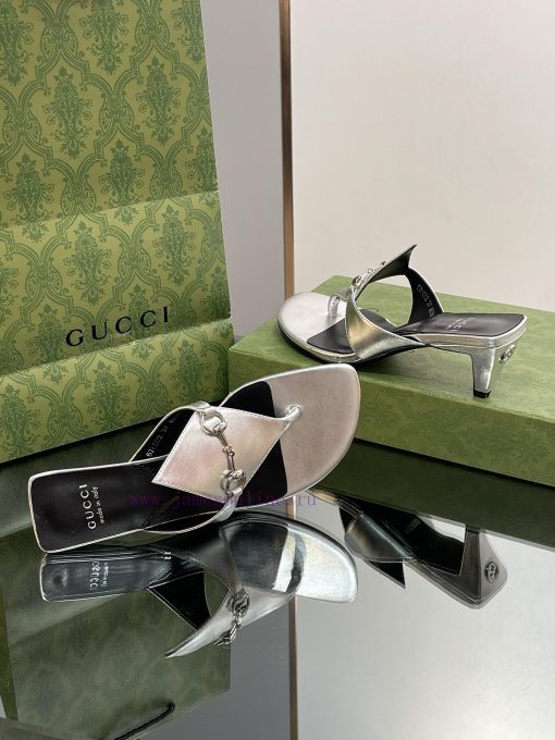 2023 GuCci New Product: Interlocking GG Conical Square Heel Slippers, Small Square Head, Midfnzsyy2p - Image 9