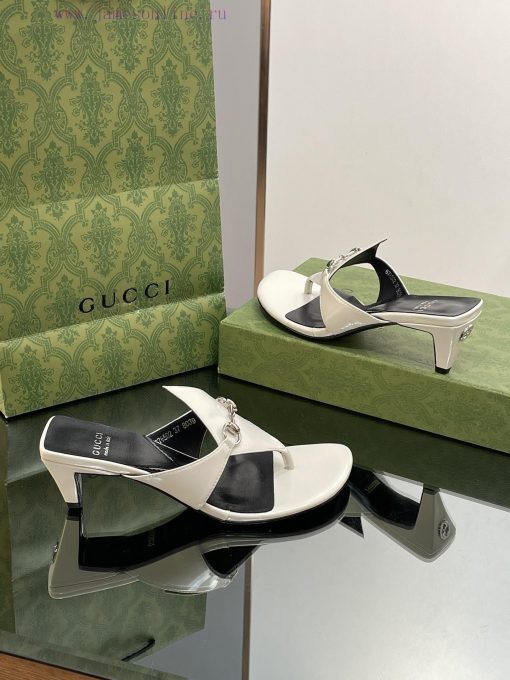 2023 GuCci New Product: Interlocking GG Conical Square Heel Slippers, Small Square Head, Midp14dpdjp - Image 5