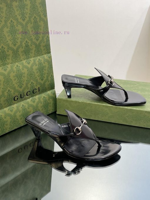 2023 GuCci New Product: Interlocking GG Conical Square Heel Slippers, Small Square Head, Middgmd8r3i