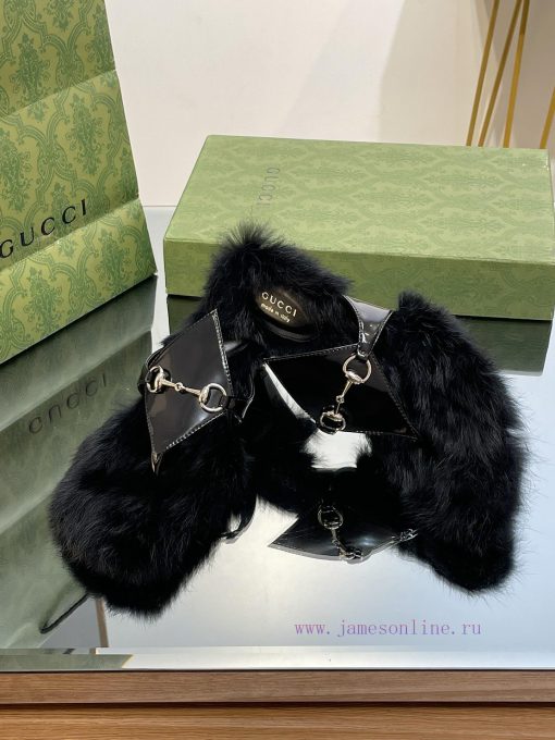 2023 GuCci New Product: Interlocking GG Conical Square Heel Clamp Foot Wool Inner Bottom Slira62kuq5 - Image 7