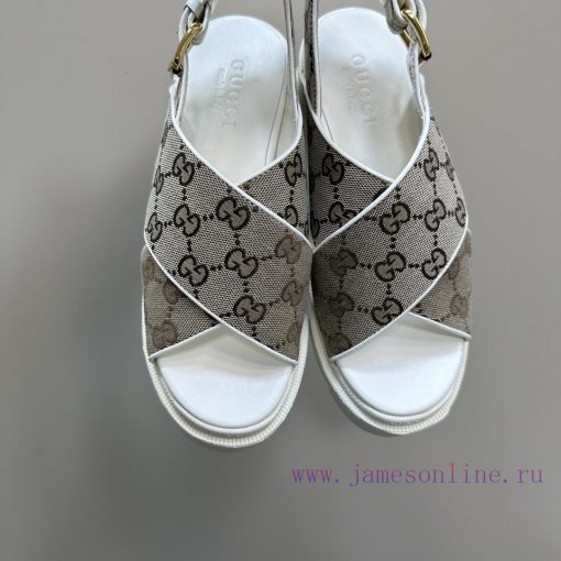Gucci's new autumn and winter cross sandals are a must-have for trendsetters. They are simplfwhmaysa - Image 8