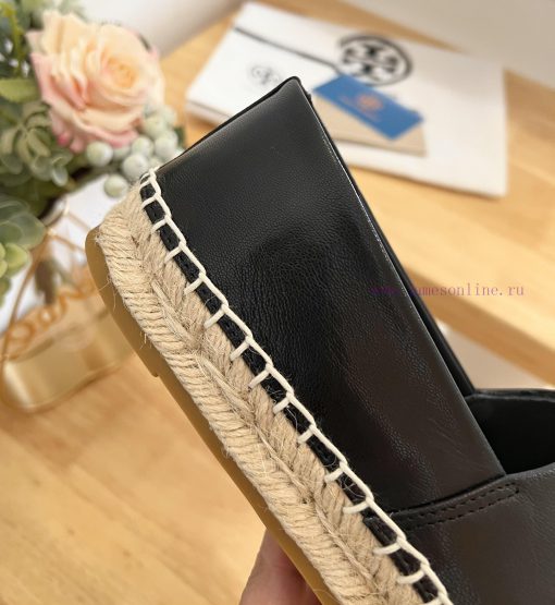 Tory Burch TB solid color three drop embossed lambskin flat bottom fishing shoesToryburch isn6g7uy5y - Image 8