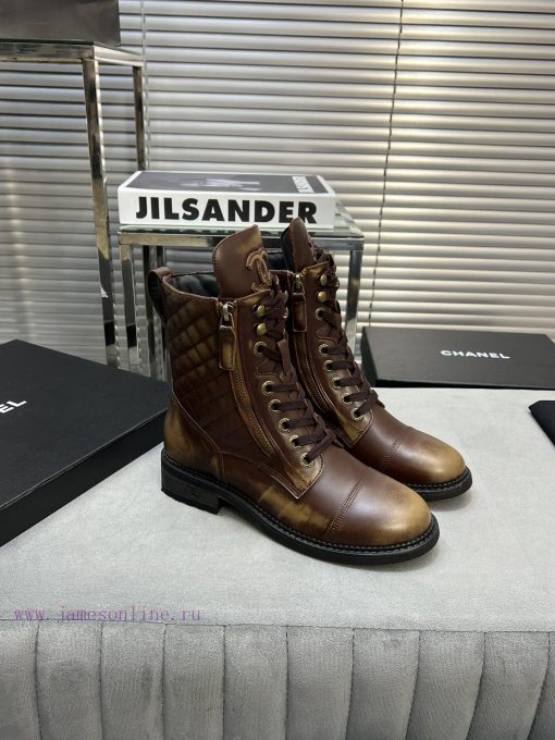 CHANEL Top Classic Dallas Boots Retro Brushed Motorcycle BootsMaterial: The upper of the shod6y2dm30 - Image 3